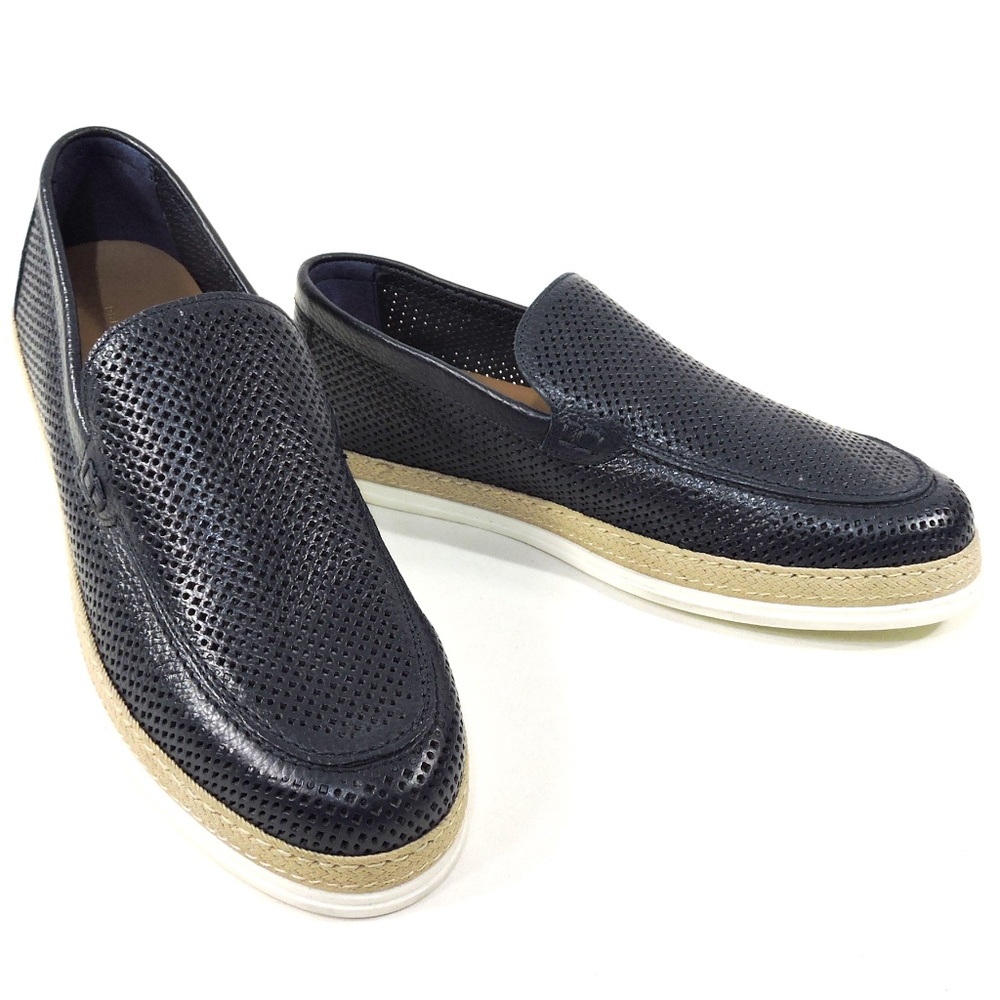 PRINCIPE DI BOLOGNA 🇮🇹 MEN'S BLUE SOFT LEAHER SUMMER FLAT LOAFERS